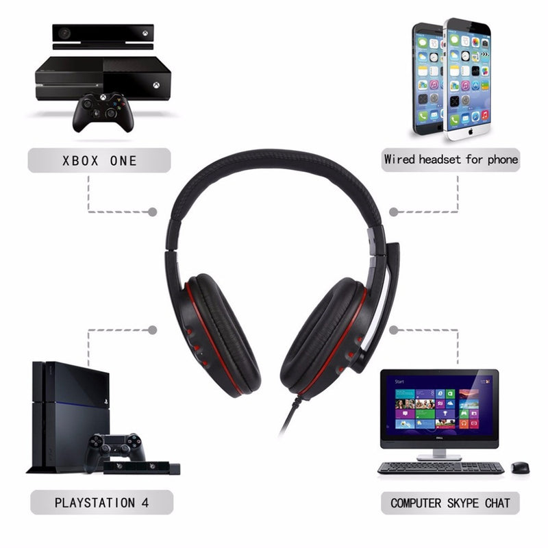 Headset Gamer - Fone de ouvido 3.5mm + Microfone - Home Shop Brasil 